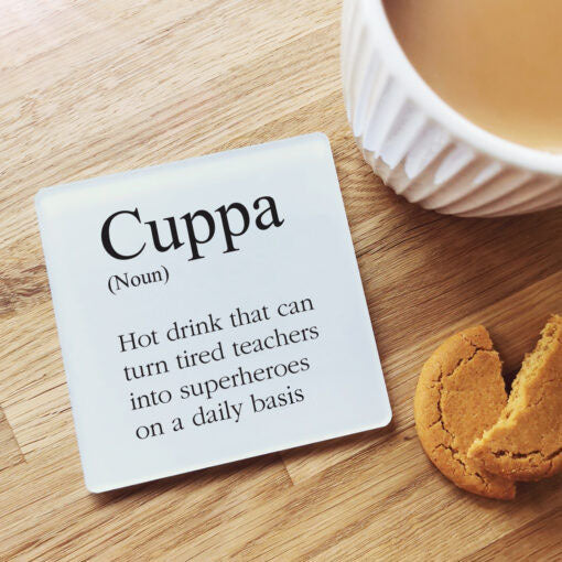 Cuppa Definition' Teacher Coaster Gift