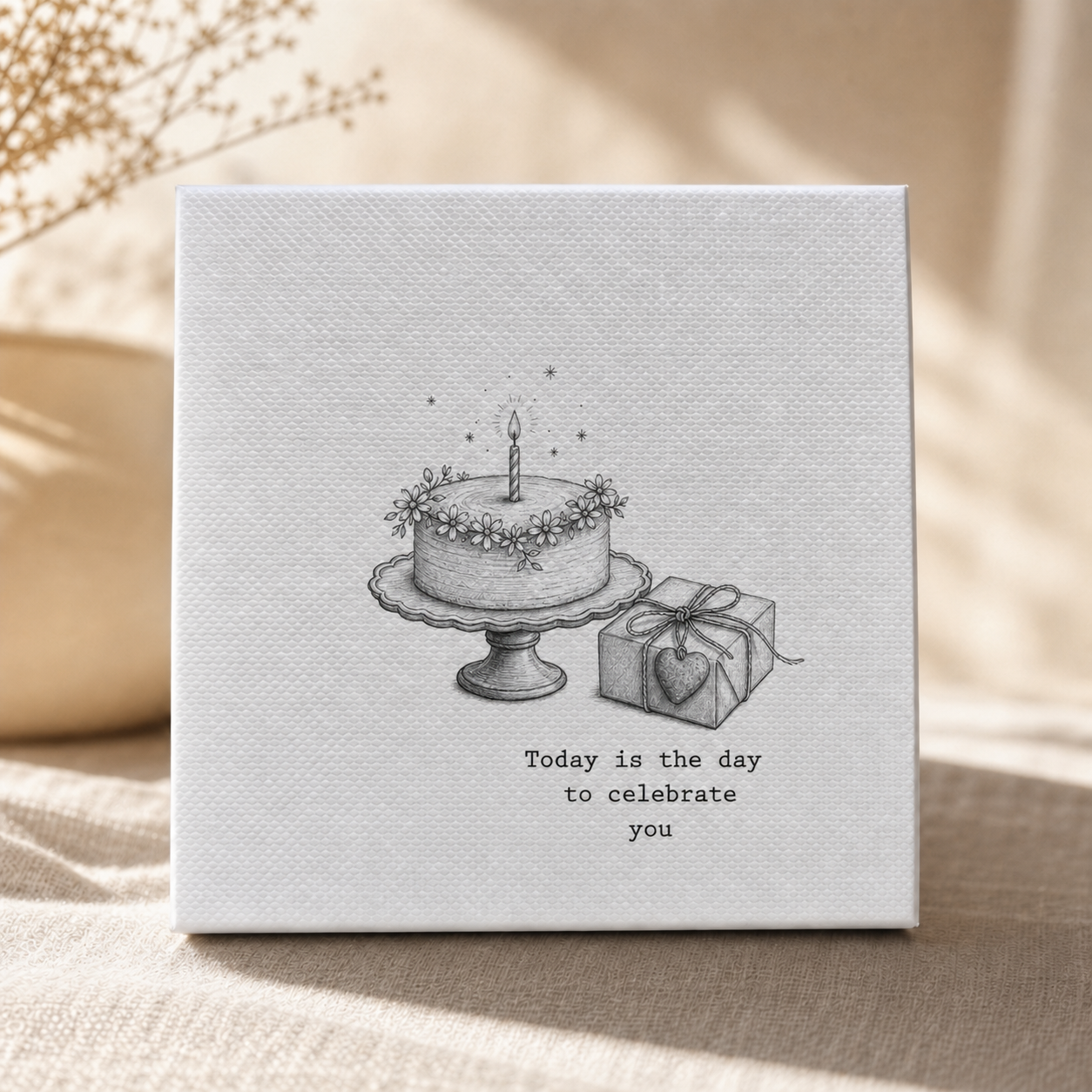 Today is the day to celebrate you Daisy Maison cake gift box