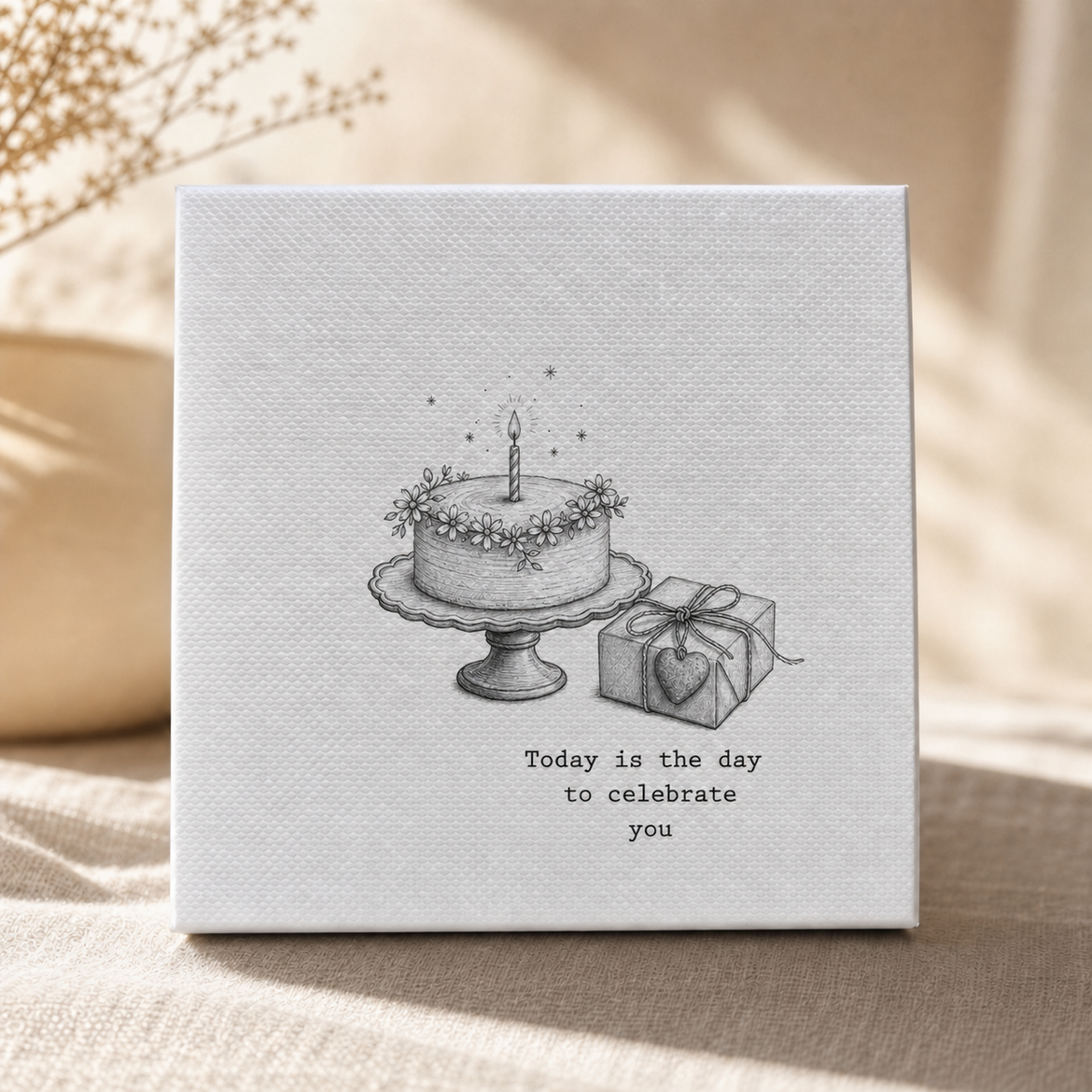 Today is the day to celebrate you Daisy Maison cake gift box