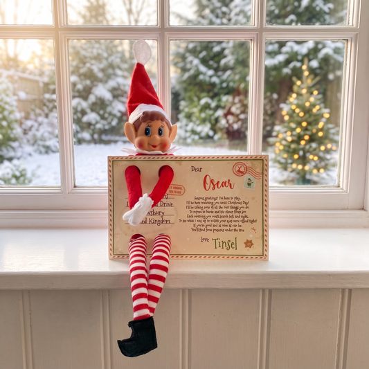 Personalised Elf Arrival Postcard, Christmas Elf Welcome Letter, Optional Plush Elf Friend