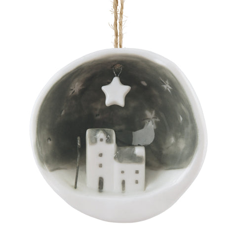 Porcelain Half Bauble Scene - You are the friend