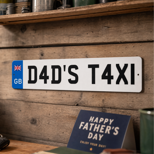 Personalised Number Plate Sign Gift