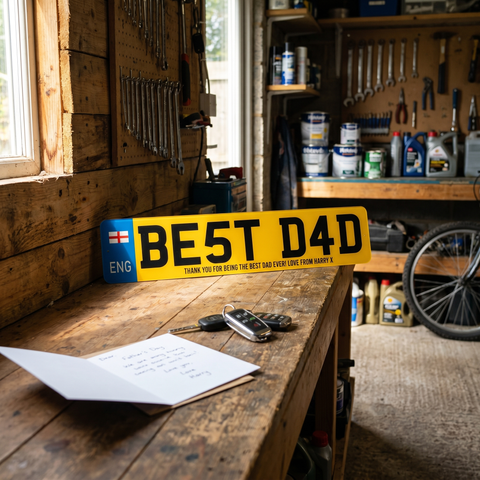 Personalised Number Plate Sign Gift