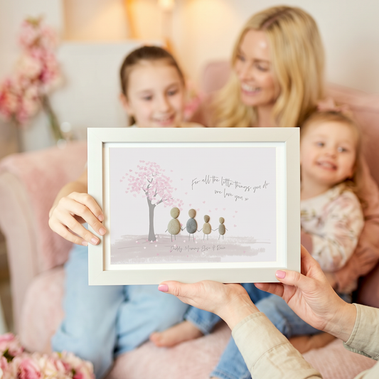 Mum/Grandparent Personalised Pebble Picture Gift