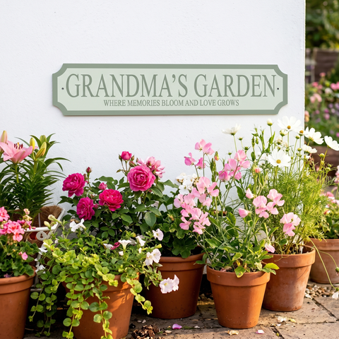 "Grandparent Garden" Personalised Street Sign Gift