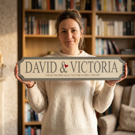 Personalised 'My Valentine' Street Sign Gift