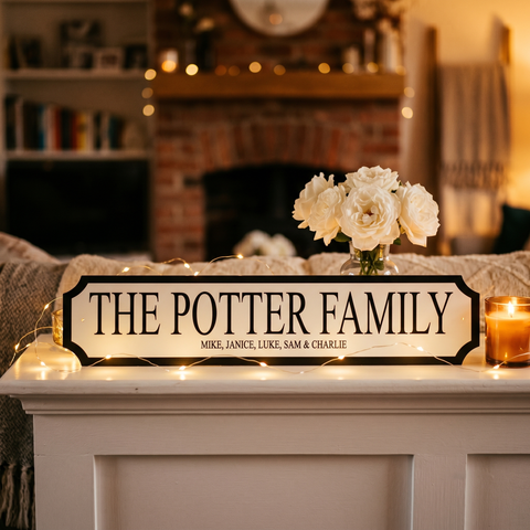 "Family" Personalised Street Sign Gift