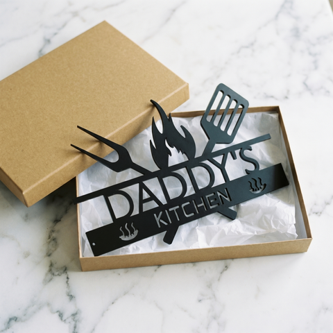 Personalised Laser Cut BBQ Sign + (Free Gift Box included!)
