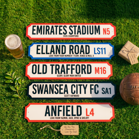 Personalised Football Stadium Street Sign Gift