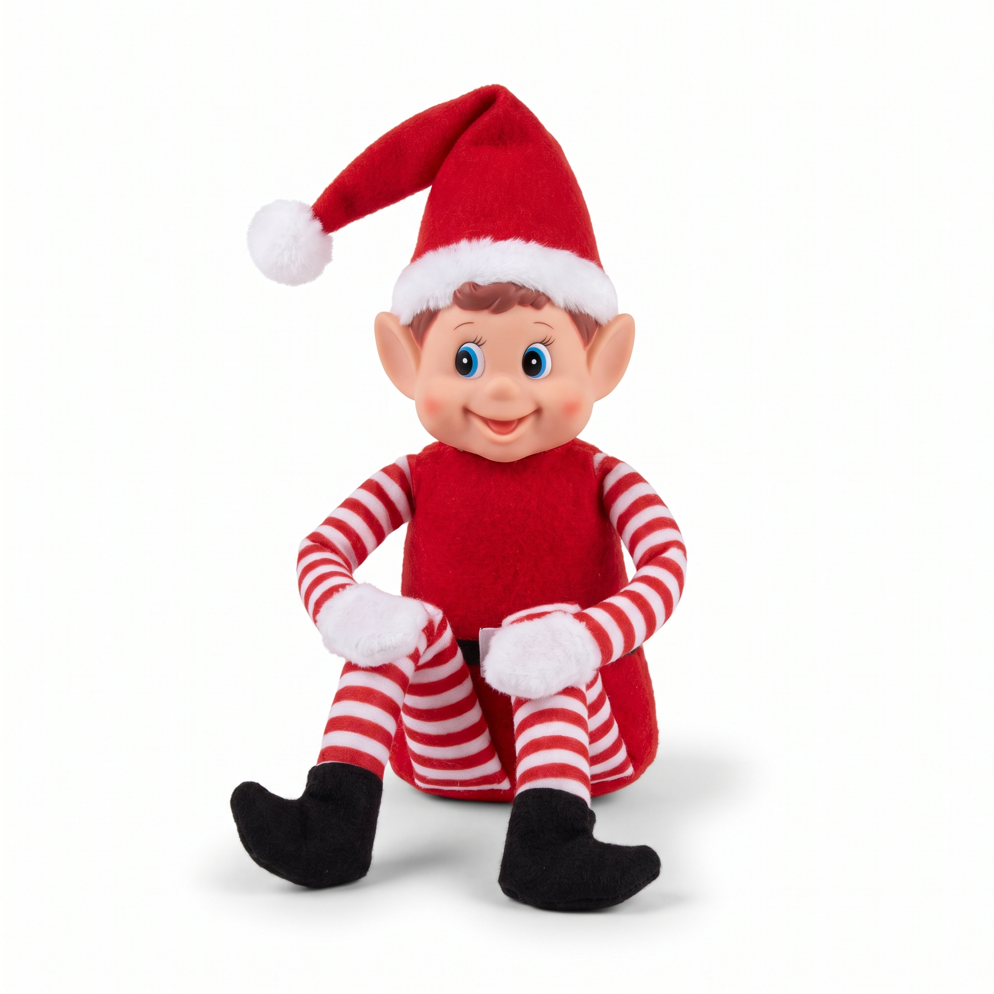 Daisy Maison Plush Elf Friend, 12 inch soft-bodied Christmas elf toy