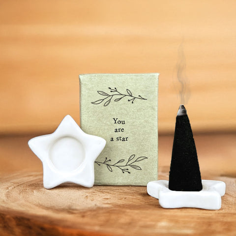 Matchbox Message incense cone - You are a star