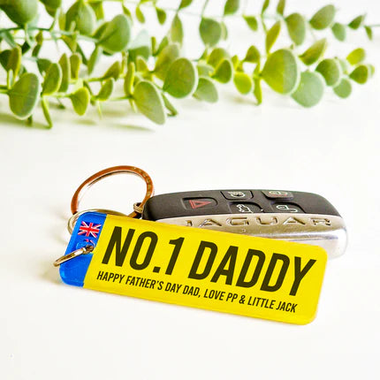 Personalised 'Dad/Grandad' Standing Acrylic Number Plate Gift