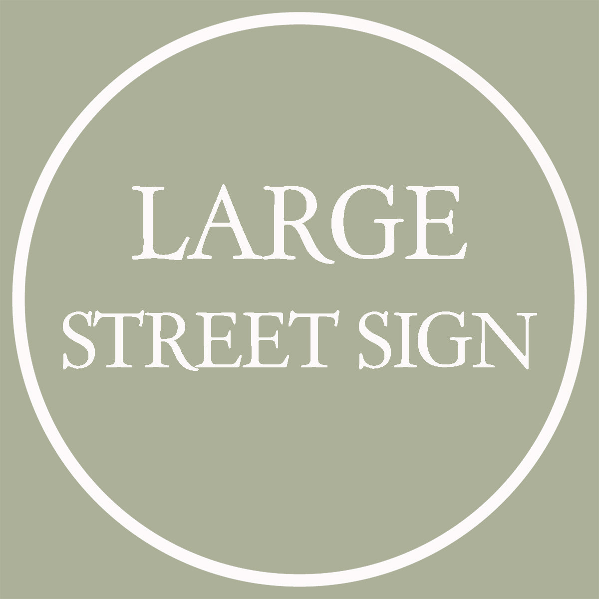 (£6) Large Street Sign – Daisy Maison