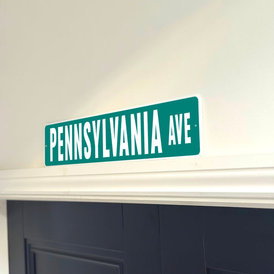 'Pennsylvania Ave' USA Street Sign