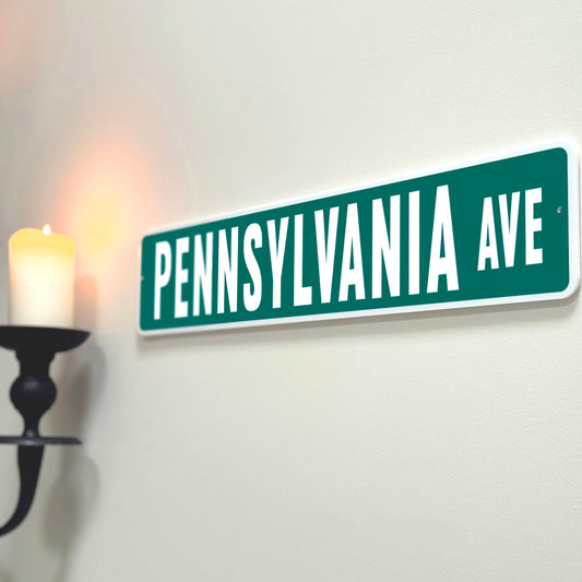 'Pennsylvania Ave' USA Street Sign