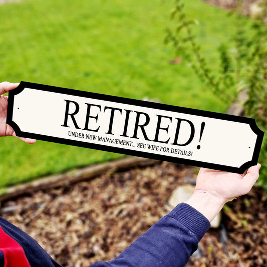 Personalised 'Retirement' Street Sign Gift