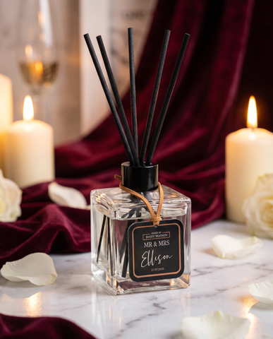 Personalised Mr & Mrs Reed Diffuser Gift — Wedding or Anniversary Present | Luxe fresh fragrance