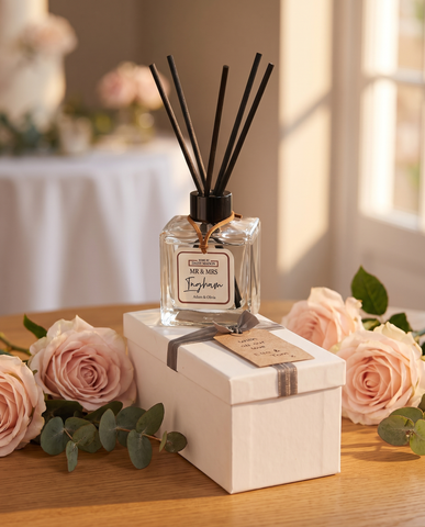 Personalised Mr & Mrs Reed Diffuser Gift — Wedding or Anniversary Present | Luxe fresh fragrance