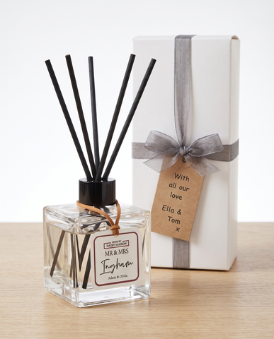 Personalised Mr & Mrs Reed Diffuser Gift — Wedding or Anniversary Present | Luxe fresh fragrance