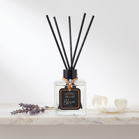 Personalised Mr & Mrs Reed Diffuser Gift — Wedding or Anniversary Present | Luxe fresh fragrance
