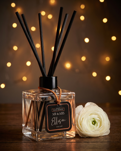 Personalised Mr & Mrs Reed Diffuser Gift — Wedding or Anniversary Present | Luxe fresh fragrance