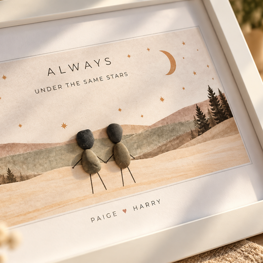 Personalised Family Pebble Picture Gift — Same Stars | Unique Mother's Day, Christmas, Birthday Gift