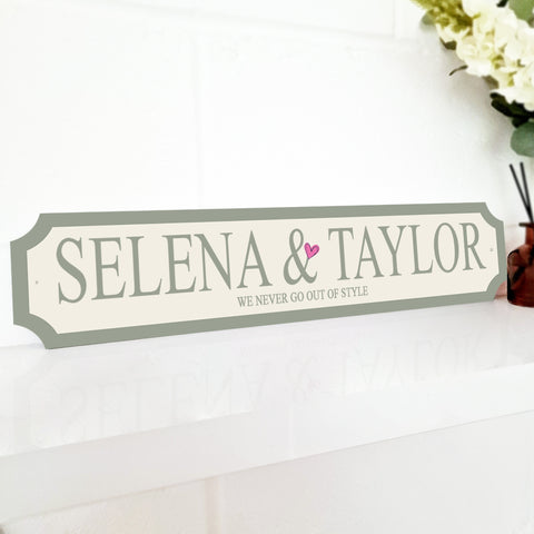 Personalised 'My GALentine' Street Sign Gift