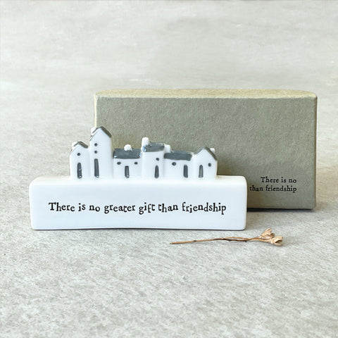 Porcelain Scene - No greater gift than friendship