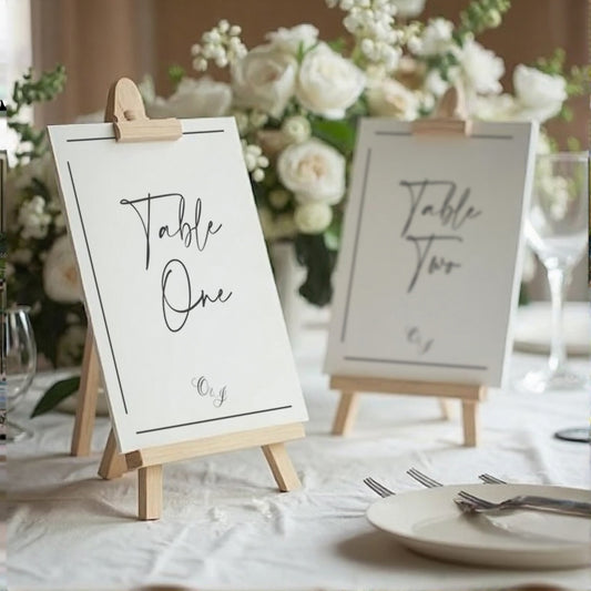 Riviera A5 Wedding Table Names/Numbers