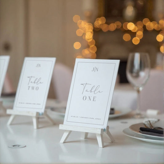 Tuscany A5 Wedding Table Names/Numbers