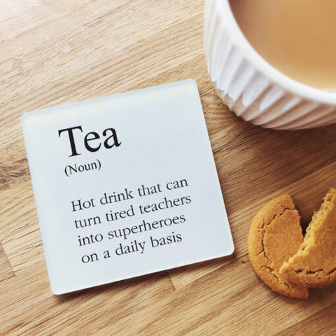 Tea Definition' Teacher Coaster Gift