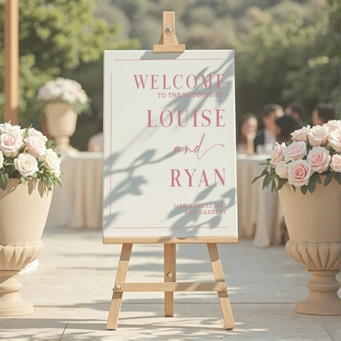 Wedding Welcome Board Riviera