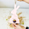 personalised hanging bunny 'egg holder' decoration