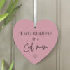 'world's best mum/nana' hanging heart decoration