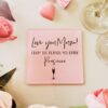 'reason you drink prosecco' hanging heart decoration (copy)