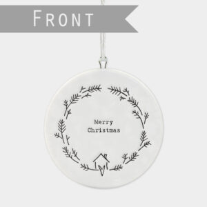 porcelain christmas bauble merry christmas