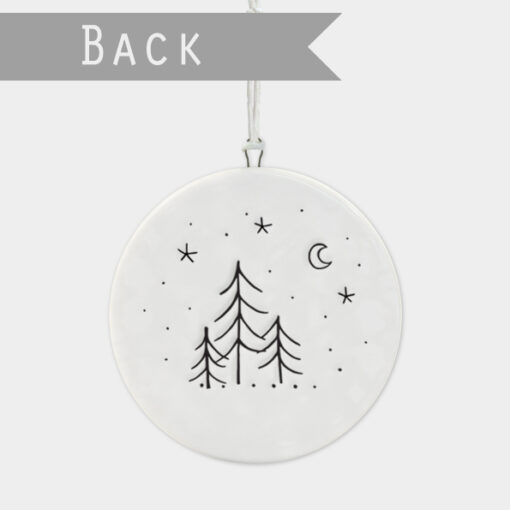 porcelain christmas bauble winter wonderland